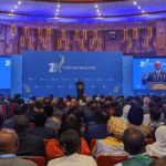 الرئيس الرواندي بول كاغامي خلال مؤتمر الحوار الوطني